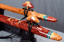 Red Mallee Burl Native American Flute, , , #K20L (9)